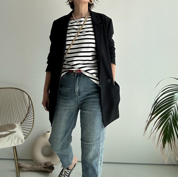 画像4: ●激推し●大人の雰囲気●襟の形と丈感が◎【liveご紹介アイテム】boatneck long T (4)