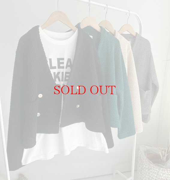 画像2: ●SALE●ジャケットのきちんと感とカーデの気楽さ●【12/16 LIVEアイテム】●クラシカルカーデジャケット (2)