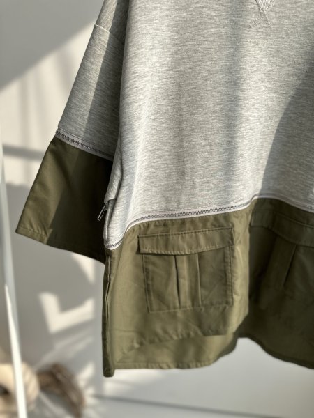 画像2: ⚫︎SALE⚫︎【LIVE ご紹介アイテム】ジップデザインドッキングプルオーバー (2)