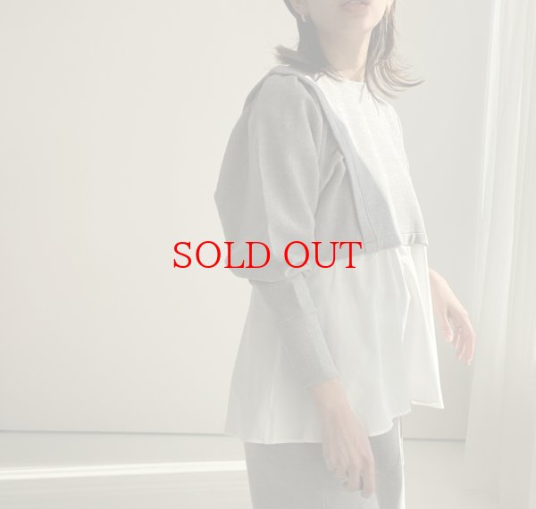 画像2: ⚫︎SALE⚫︎【LIVE ご紹介アイテム】シャツドッキングスエット (2)