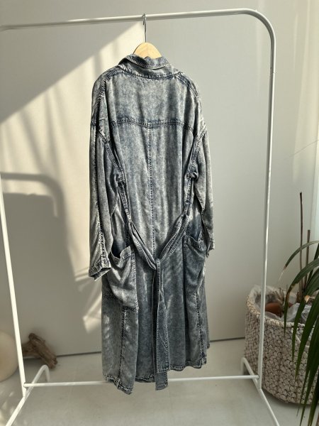 画像2: ⚫︎SALE⚫︎【LIVE ご紹介アイテム】テンセルデニムトレンチコート (2)