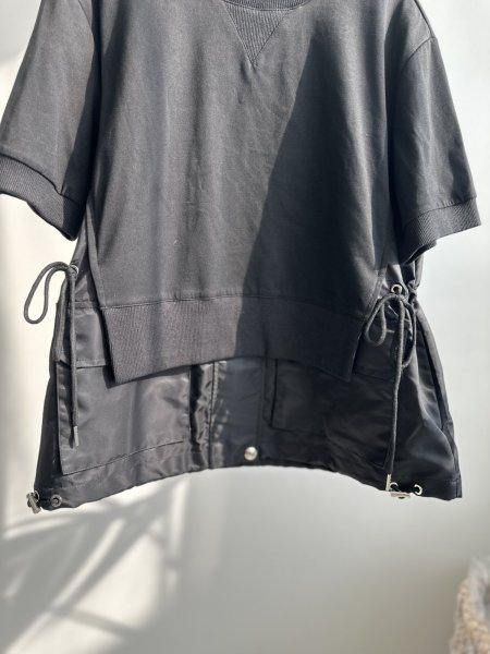 画像3: ⚫︎SALE⚫︎【LIVE ご紹介アイテム】MA-1ドッキングハーフスリーブスエット (3)