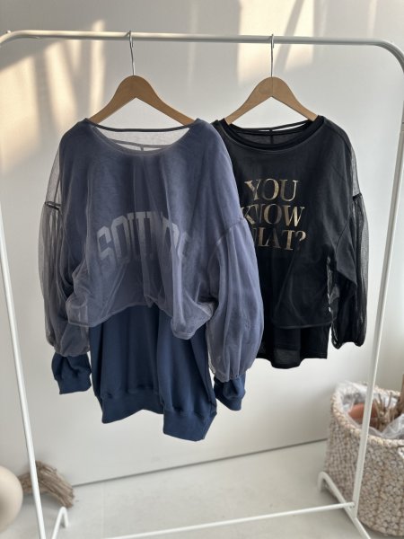 画像3: ⚫︎SALE⚫︎【LIVE ご紹介アイテム】ボリュームスリーブシアープルオーバー (3)