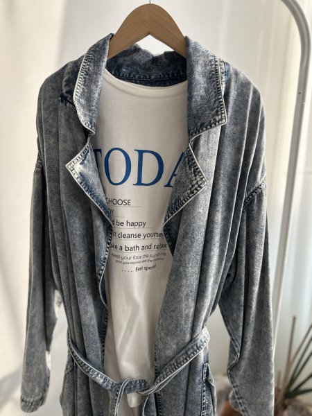 画像3: ⚫︎SALE⚫︎【LIVE ご紹介アイテム】テンセルデニムトレンチコート (3)