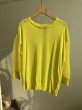 画像1: 【SALE LIVE ご紹介アイテム】シアースリーブプルオーバーイエロー (1)