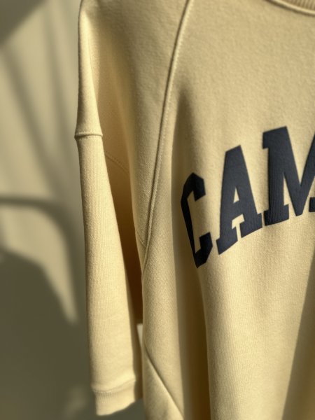 画像2: 【SALE LIVE ご紹介アイテム】ハーフスリーブロゴスエットアイボリー (2)