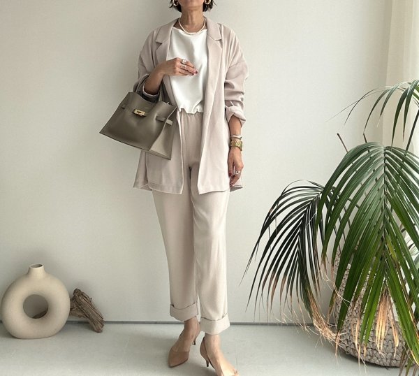 画像20: ●限定SALE●カーデライクオーバージャケットシリーズ●【LIVEご紹介アイテム】テーパードパンツ (20)