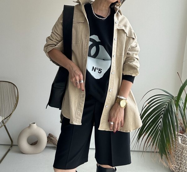 画像28: ◆ストレッチが効いて着心地抜群!!●受注●【LIVEご紹介アイテム】●オーバーデニムシャツジャケット (28)