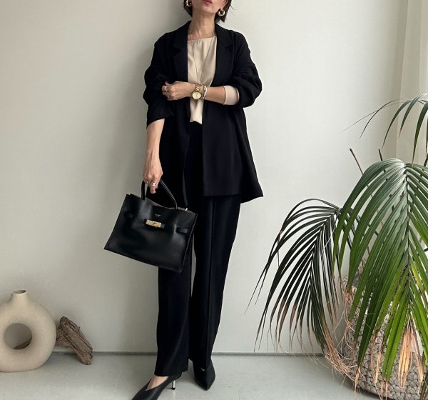 画像2: ●限定SALE●カーデライクオーバージャケットシリーズ●【LIVEご紹介アイテム】ワイドパンツ (2)