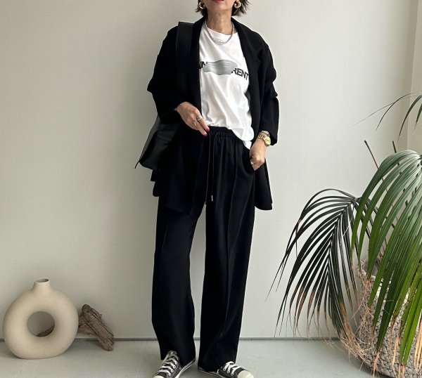 画像10: ●限定SALE●カーデライクオーバージャケットシリーズ●【LIVEご紹介アイテム】ワイドパンツ (10)