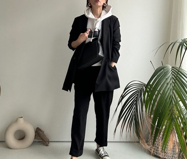 画像13: ●限定SALE●カーデライクオーバージャケットシリーズ●【LIVEご紹介アイテム】テーパードパンツ (13)