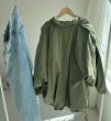 画像3: ◆オーバーシルエットが可愛いオトナっぽカーキアウター【LIVEご紹介アイテム】●オーバーカーキブルゾン (3)