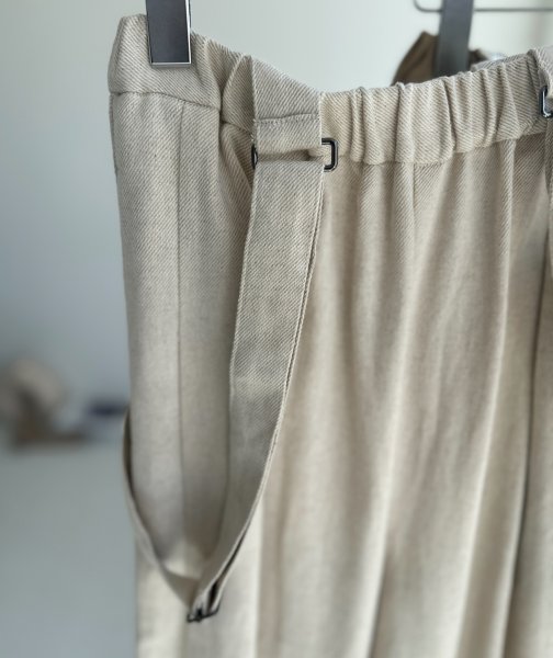 画像8: ●サロペとしてもパンツとしても使える◎【3/24 LIVEご紹介アイテム】●2wayリネンカーブサロペ (8)