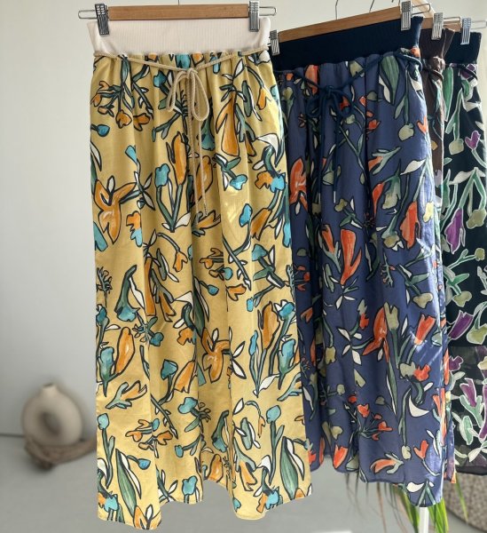 画像12: 【2/11 LIVEご紹介アイテム】●全色素敵!!なヴィンテージライクフラワースカート (12)