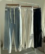 画像1: ●在庫限り●1日半のみの超短期販売●月曜朝9時まで●【6/6 LIVEご紹介アイテム】●美ライン!!履き心地楽ちん◎Wウエストドッキングデザインデニム (1)