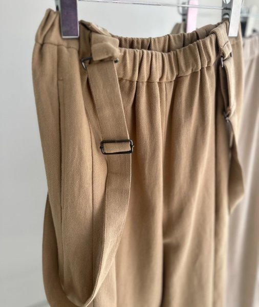 画像11: ●サロペとしてもパンツとしても使える◎【3/24 LIVEご紹介アイテム】●2wayリネンカーブサロペ (11)