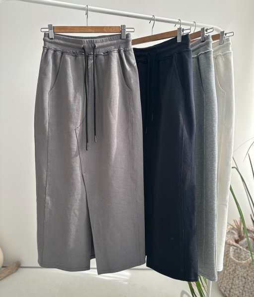 画像14: 【2/22 LIVEご紹介アイテム】美ライン!!大人のスエットスカート●スエットライクナロースカート (14)