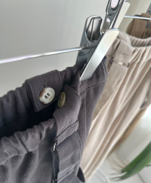 画像6: ●サロペとしてもパンツとしても使える◎【3/24 LIVEご紹介アイテム】●2wayリネンカーブサロペ (6)