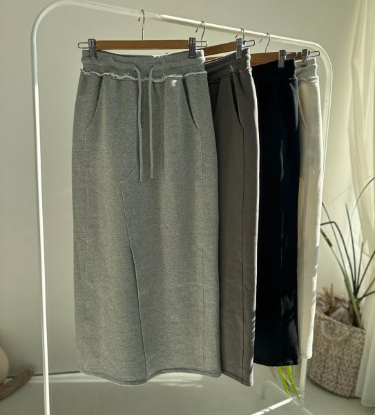 画像2: 【2/22 LIVEご紹介アイテム】美ライン!!大人のスエットスカート●スエットライクナロースカート (2)