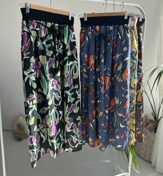 画像11: 【2/11 LIVEご紹介アイテム】●全色素敵!!なヴィンテージライクフラワースカート (11)