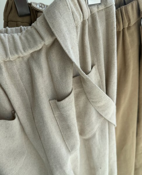 画像15: ●サロペとしてもパンツとしても使える◎【3/24 LIVEご紹介アイテム】●2wayリネンカーブサロペ (15)