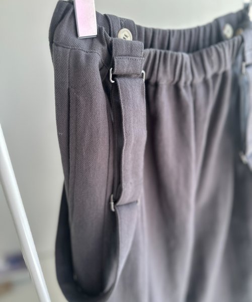 画像3: ●サロペとしてもパンツとしても使える◎【3/24 LIVEご紹介アイテム】●2wayリネンカーブサロペ (3)