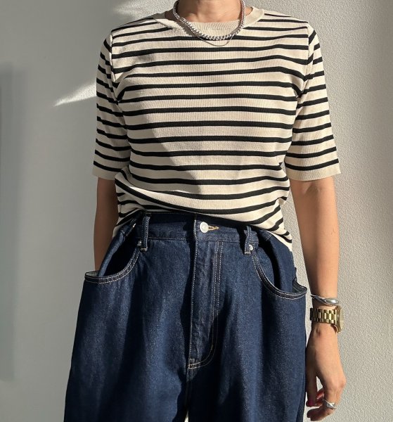 画像9: ●シルエットが可愛い【LIVEご紹介アイテム】●サイドスリットワイドデニム (9)