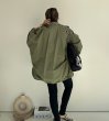 画像10: ◆オーバーシルエットが可愛いオトナっぽカーキアウター【LIVEご紹介アイテム】●オーバーカーキブルゾン (10)