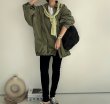画像9: ◆オーバーシルエットが可愛いオトナっぽカーキアウター【LIVEご紹介アイテム】●オーバーカーキブルゾン (9)