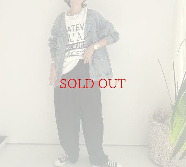 画像5: ●最終追加【1/28 LIVEご紹介アイテム】●ノーカラーデニムジャケット (5)