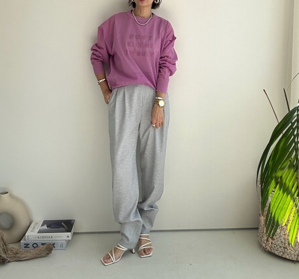 画像2: 【2/17 LIVEアイテム】裾ボリュームスラックスボトム (2)