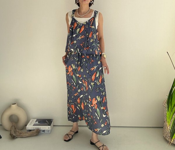 画像31: ●【2/11 LIVEご紹介アイテム】●前後2wayで着られる◎全色素敵!!なヴィンテージライクフラワービスチェトップス (31)