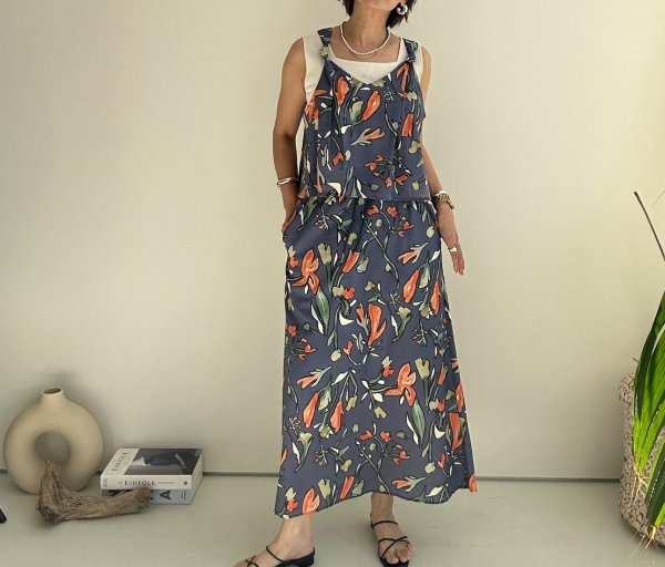 画像5: 【2/11 LIVEご紹介アイテム】●全色素敵!!なヴィンテージライクフラワースカート (5)