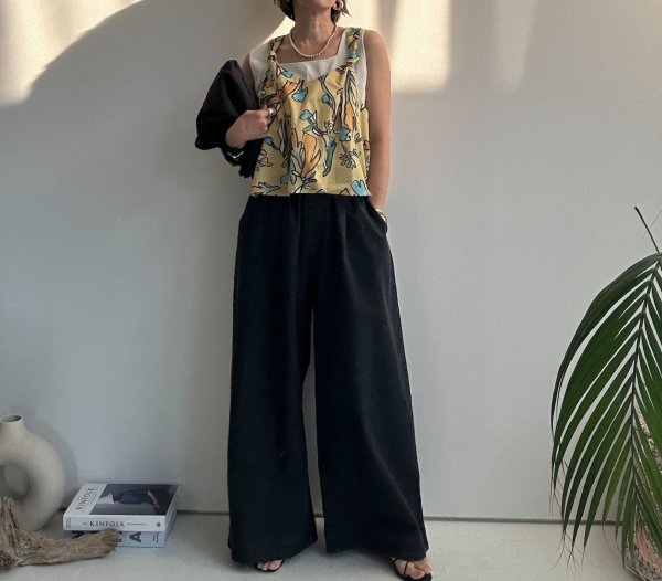 画像21: ●【2/11 LIVEご紹介アイテム】●前後2wayで着られる◎全色素敵!!なヴィンテージライクフラワービスチェトップス (21)