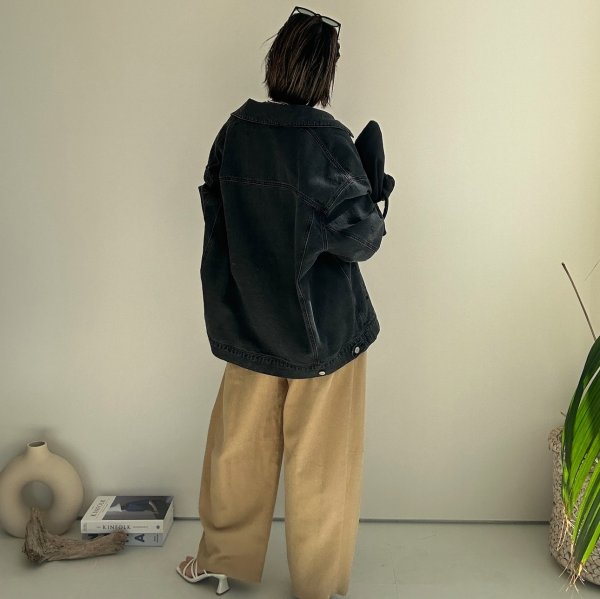 画像30: ●サロペとしてもパンツとしても使える◎【3/24 LIVEご紹介アイテム】●2wayリネンカーブサロペ (30)