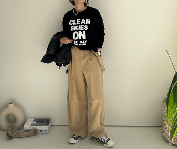 画像31: ●サロペとしてもパンツとしても使える◎【3/24 LIVEご紹介アイテム】●2wayリネンカーブサロペ (31)