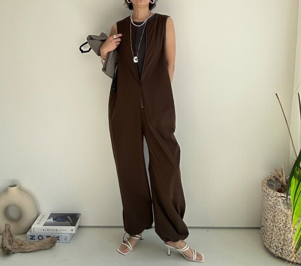 画像25: ●SALE●メーカー在庫限り●【3/31 LIVEアイテム】●ストレッチナイロンで伸縮性◎●ジップデザインオールインワン (25)