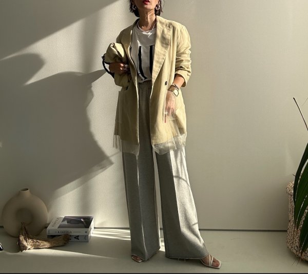 画像24: 【2/22 LIVEご紹介アイテム】美シルエット!!スエットワイドパンツ (24)