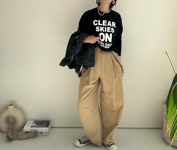 画像34: ●サロペとしてもパンツとしても使える◎【3/24 LIVEご紹介アイテム】●2wayリネンカーブサロペ (34)