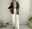 画像19: ●在庫限り●1日半のみの超短期販売●月曜朝9時まで●【6/6 LIVEご紹介アイテム】●美ライン!!履き心地楽ちん◎Wウエストドッキングデザインデニム (19)