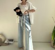 画像22: ●在庫限り●1日半のみの超短期販売●月曜朝9時まで●【6/6 LIVEご紹介アイテム】●美ライン!!履き心地楽ちん◎Wウエストドッキングデザインデニム (22)