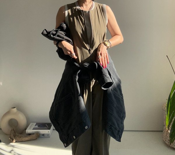 画像17: ●SALE●メーカー在庫限り●【3/31 LIVEアイテム】●ストレッチナイロンで伸縮性◎●ジップデザインオールインワン (17)