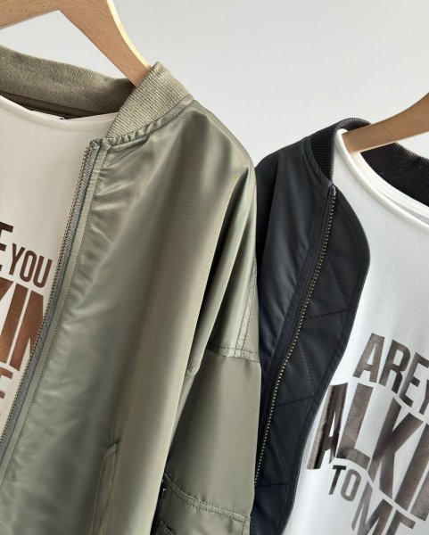 画像3: ●SALE●大人っぽいカラーが素敵【LIVEご紹介アイテム】●ミリタリーブルゾン (3)