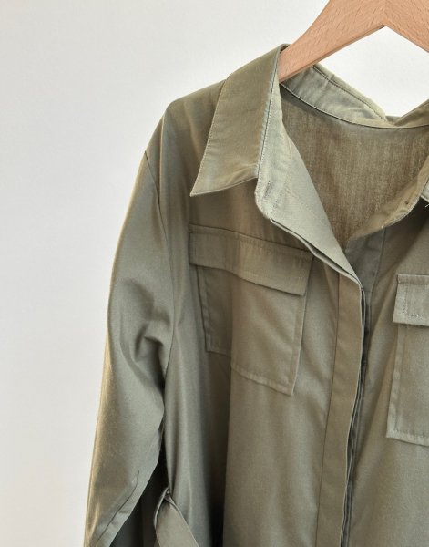 画像3: ●羽織としてもワンピとしても使える◎【LIVEご紹介アイテム】●ミリタリーシャツワンピ (3)