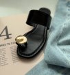 画像4: ●奇跡在庫のみ●【6/9 LIVEアイテム】●ゴールドモチーフトングサンダル (4)
