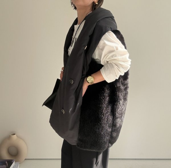 画像17: ●ファードッキングショールダウンベスト●【LIVEご紹介アイテム】 (17)