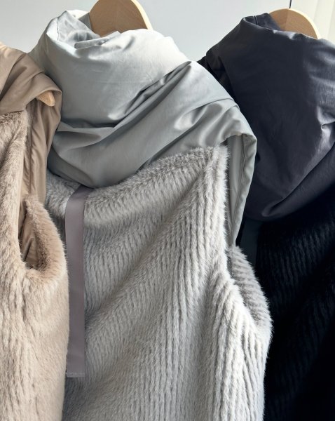 画像4: ●ファードッキングショールダウンベスト●【LIVEご紹介アイテム】 (4)