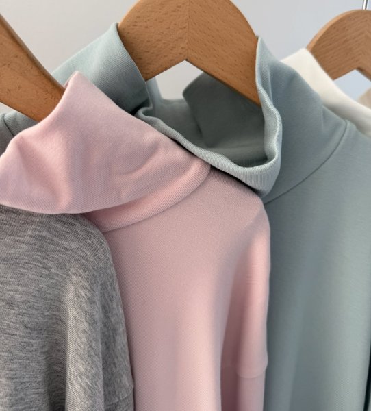 画像3: ⚫︎【LIVEアイテム】●必須アイテム!!見せられインナー◎伸びーる素材!裏起毛オフタートルトップス (3)