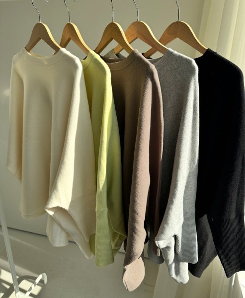 画像2: ●【LIVEご紹介アイテム】●ゆったりドルマンオーバーニット (2)