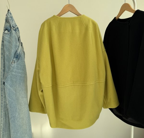 画像2: ●【LIVEご紹介アイテム】●ペコラムウールコクーンコート (2)